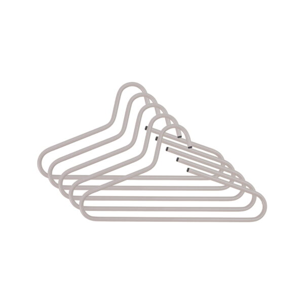 Set van 5 kledinghangers Glorie Taupe