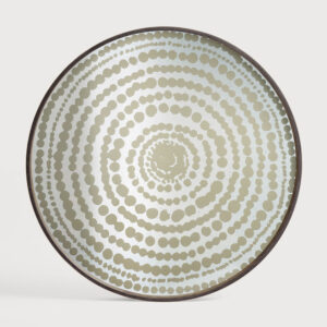 Ethnicraft Rond Dienblad 'Tribal Quest' 61cm, kleur Goud