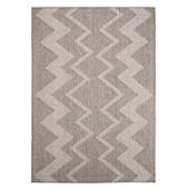 Boho&me Buitenkleed zig zag Sunny - zilver - 160x230 cm