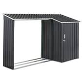 Beliani - AOSTA - Tuinhuis - Grijs - Staal