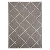 Boho&me Balkonkleed Scandinavisch ruiten Verner - grijs|crème - 66x230