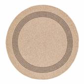 by fonQ Core Vloerkleed Ø 100 cm - Zand/Zwart