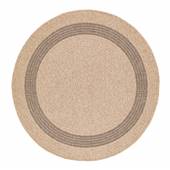 by fonQ Core Vloerkleed Ø 160 cm - Zand/Zwart