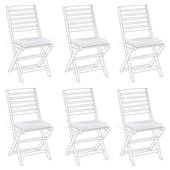 Beliani - TOLVE - Zitkussen set van 6 - Gebroken wit - Polyester
