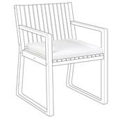 Beliani-SASSARI -Tuinkussen-Gebroken wit-46 x 46 cm-Polyester