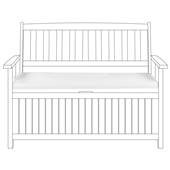 Beliani - SOVANA - Tuinkussen - Gebroken wit - Polyester