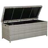 Beliani - MODENA - Kussenbox - Grijs - PE rotan