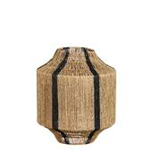 Mica Decorations Liliano Lantaarn - H36 x Ø30 cm - Jute - Zwart