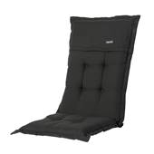 Madison - Tuinkussens Hoge Rug Rib Black - 123x50 - Zwart