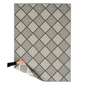 Tapeso Buitenkleed ruit - Flip Gem grijs - 200x280 cm