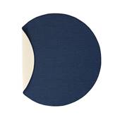 Tapeso Rond buitenkleed effen - Flip donkerblauw - 160 cm