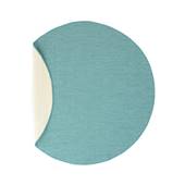 Tapeso Rond Buitenkleed effen - Flip turquoise - 200 cm