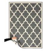 Tapeso Retro buitenkleed - Flip Lucky grijs - 160x220 cm