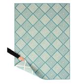 Tapeso Buitenkleed ruit - Flip Gem turquoise - 160x220 cm