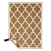 Tapeso Retro buitenkleed - Flip Lucky lichtbruin - 160x220 cm