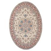 Heritaged Buitenkleed ovaal Vintage - Valenca Nova crème|rood - 80x150