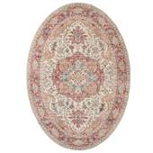 Heritaged Buitenkleed ovaal Vintage - Valenca Fino crème|rood - 80x150