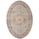 Heritaged Buitenkleed ovaal Vintage - Valenca Fino lichtblauw -