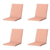 Madison - Stapelstoelkussen Napels salmone - Ca. 97x49 cm - Set van 4