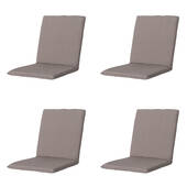 Madison - Stapelstoelkussen Panama taupe - Ca. 97x49 cm - Set van 4