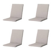 Madison - Stapelstoelkussen Napels taupe - Ca. 97x49 cm - Set van 4