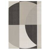Tapeso Buitenkleed abstract - Verdance Celeste zwart|beige - 160x230
