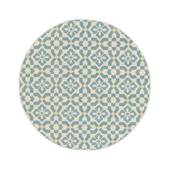 Tapeso Rond buitenkleed - Bubbly Tulip turquoise - 120 cm