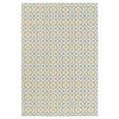 Tapeso Buitenkleed - Bubbly Tulip turquoise|geel - 200x290 cm