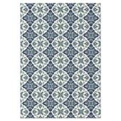 Tapeso Buitenkleed - Bubbly Delft blauw - 160x230 cm