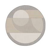 Tapeso Rond buitenkleed - Verdance Solis grijs - 120 cm