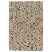 Boho&me Buitenkleed berber - Bask Taza beige|zwart - 200x290 cm