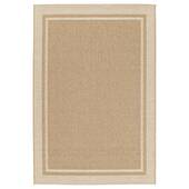 Boho&me Buitenkleed ruiten - Corde Cadre naturel|wit - 160x230 cm