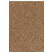 Boho&me Buitenkleed ruiten - Twill Parquet bruin|zwart - 160x230 cm