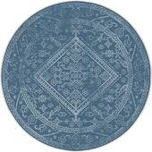 Rond buitenkleed Nova blauw - Interieur05 - 240 x 240 cm