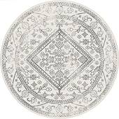 Rond buitenkleed Nova zwart|wit - Interieur05 - 240 x 240 cm