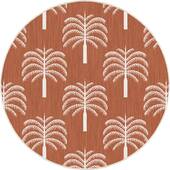 Rond buitenkleed Oase roest - Interieur05 - 200 x 200 cm