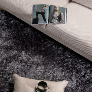 Nohr Vloerkleed 'Kawanda' 200 x 290cm, kleur Donkergrijs