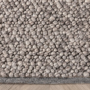 Nohr Vloerkleed 'Ilia' Wol, 250 x 350cm, kleur Lichtgrijs