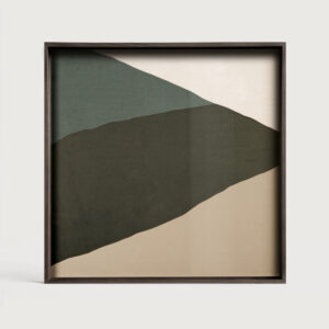 Ethnicraft Vierkant Dienblad 'Wabi Sabi' 38 x 38cm, kleur Blauw