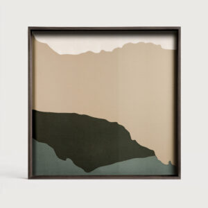 Ethnicraft Vierkant Dienblad 'Wabi Sabi' 51 x 51cm, kleur Crème