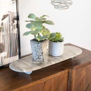 By-Boo Serveerplank 'Blanch' Marmer, 70 x 23cm