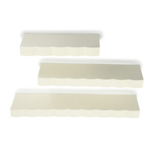 By-Boo Wandplank 'Prinz' Set van 3 stuks, kleur Beige