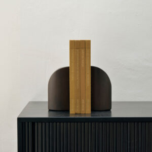 Ethnicraft Boekenstandaard 'PI' Mahoniehout, Set van 2 stuks, kleur Donkerbruin