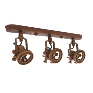 Plafondlamp Triple Prescott Antiek Donker Koper