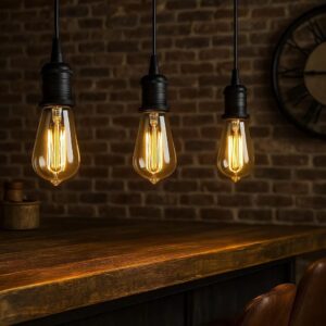 Wire & Holder zwart hanglamp E27 - slanke metalen pendel 250 cm