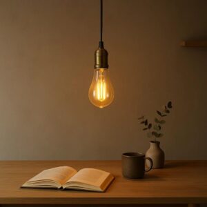 Snoer & Messing Houder Antiek Koper E40 Fitting