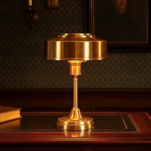 Tafellamp Auxerre Antiek Messing