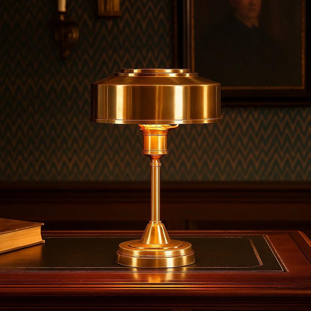 Tafellamp Auxerre Antiek Messing 1 Tafellamp Auxerre Antiek Messing