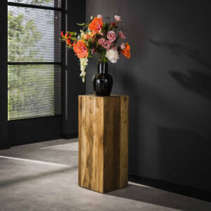 LifestyleFurn Zuil 'Nikkita' Teakhout, 85cm hoog