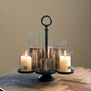 Rivièra Maison Kaarshouder 'Lisbon' Voor 6 kaarsen, kleur Mat Zwart